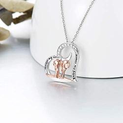 ROMANTIC WORK Sister Necklace for Girls Sterling Silver Heart Best Friends Pendant Necklace Friendship Sister Jewelry Gift for Women Classmates
