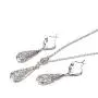 Yoursfs 18KGP Necklace Dangle Earrings Vintage Jewelry Set
