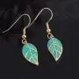 CiNily Opal Leaf Dangle Earrings-Created Fire Opal 18K Gold Plated Drop Earrings for Women Jewelry Gemstone Dangle Earrings 1 5/8'' CiNily Opal Leaf Dangle Earrings-Created Fire Opal 18K Gold Plated Drop Earrings for Women Jewelry Gemstone Dangle Earrings 1 5/8''