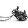 Xusamss Punk Rock Titanium steel Animal Rhino Head Pendant Necklace,24inches Link Chain Xusamss Punk Rock Titanium steel Animal Rhino Head Pendant Necklace,24inches Link Chain