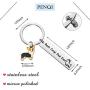 PENQI Corgi Lover Gifts Corgi Owner Gift Best Corgi Dad Ever Keychain Animal Lover Gift for Dog Dad Dog Lover Dog Owner