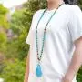 PNEIME 108 Mala Beads Necklace - 8mm Tibetan Prayer Beads -Yoga Meditation Beads Necklace - Hand Knotted Japa Mala PNEIME 108 Mala Beads Necklace - 8mm Tibetan Prayer Beads -Yoga Meditation Beads Necklace - Hand Knotted Japa Mala