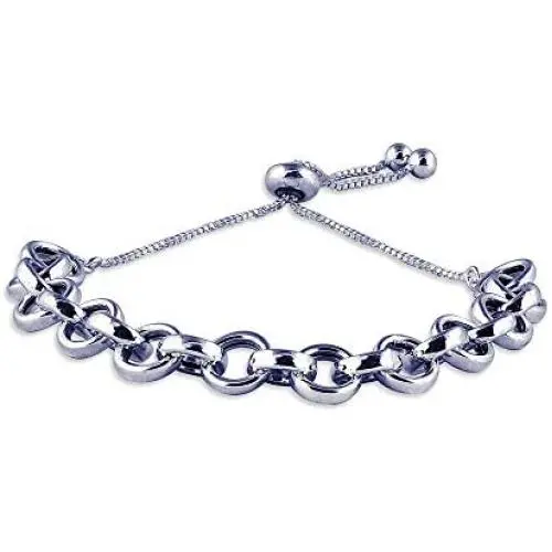 Charmsy Sterling Silver Jewelry Sliding Bolo Bracelet for Teen Women Charmsy Sterling Silver Jewelry Sliding Bolo Bracelet for Teen Women