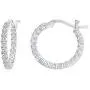 PAVOI 14K Gold Plated 925 Sterling Silver Post Cubic Zirconia Hoop Earrings PAVOI 14K Gold Plated 925 Sterling Silver Post Cubic Zirconia Hoop Earrings
