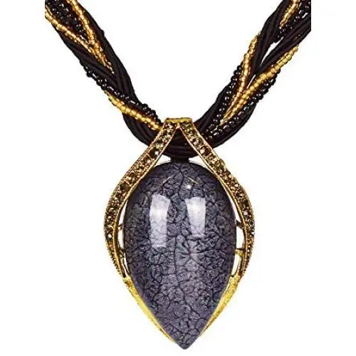 Boho Necklaces for Women, Bohemian Fashion Womens Long Casual Chunky Handmade Vintage Necklaces Pendant Necklace for Women Costume Crystal Jewelry for Women girl Boho Collares De Mujer Girlfriend Boho Necklaces for Women, Bohemian Fashion Womens Long Casual Chunky Handmade Vintage Necklaces Pendant Necklace for Women Costume Crystal Jewelry for Women girl Boho Collares De Mujer Girlfriend