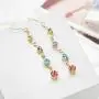 Neoglory Jewelry 14k Gold Plated Multicolor Beads Rhinestone Dangle Earrings 2.5'' Neoglory Jewelry 14k Gold Plated Multicolor Beads Rhinestone Dangle Earrings 2.5''
