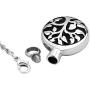 Q&Locket Family Tree of Life Cremation Memorial Urn Necklaces Ashes Holder