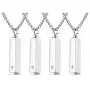 VNOX Cremation Urn Jewelry Customized Rectangle Cube Urn Necklace for Ashes Holder Pendant Keepsake Jewelry VNOX Cremation Urn Jewelry Customized Rectangle Cube Urn Necklace for Ashes Holder Pendant Keepsake Jewelry
