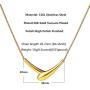 HIXIN Initial Letter V Necklac 18K Rose Gold Plated First Name Chain Choker Necklace with Handshake Embrace Pendant Barber Necklace Jewelry Gift for Womens or Girl