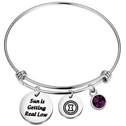 WSNANG Black Widow Inspired Gift Sun is Getting Real Low Bracelet Avengers Jewelry Black Widow Fans Gift