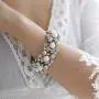 Fashion Statement Pearl Bangle Bracelet for Women, Silver Plating Chunky Bangle Wedding Party Prom Jewelry Cuff Bangle Fashion Statement Pearl Bangle Bracelet for Women, Silver Plating Chunky Bangle Wedding Party Prom Jewelry Cuff Bangle