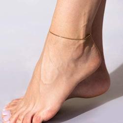 Lifetime Jewelry 1.5mm Snake Chain Anklet for Women & Girls 24k Real Gold Plated