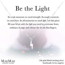 Lightning Bolt Necklace, Pendant Charm, Dainty Chain, 16-18''