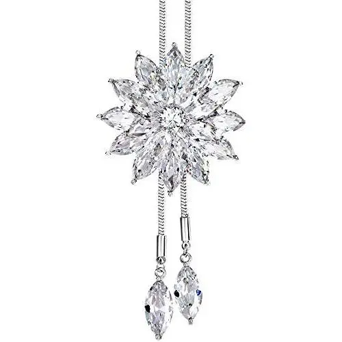Crystal Necklace for Women CZ Necklace White Flower Pendant Jewelry Crystal Necklace for Women CZ Necklace White Flower Pendant Jewelry