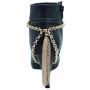 TFJ Women Jewelry Boot Bracelet Gold Metal Chain Shoe Bling Long Back Tassel Fringe Charm Wrap Around Strap