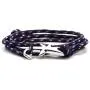 Heavstjer Fashion White Alloy Shark Tail Hook Colorful Rope Link Bracelet