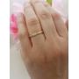 Dazzlingrock Collection 0.70 Carat (ctw) 14K Gold Round White Cubic Zirconia Ladies Eternity Stackable Wedding Band 3/4 CT