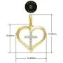 SOLIDGOLD- 14K Yellow Gold Crystal Clear CZ Cross Heart Pendant and an Adjustable Necklace Chain SOLIDGOLD- 14K Yellow Gold Crystal Clear CZ Cross Heart Pendant and an Adjustable Necklace Chain