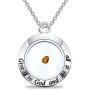 CYTING Mustard Seed Necklace Give It to God and Let It Go Faith Necklace Christian Jewelry Religious Gift for Family Friends