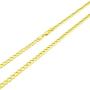 Nuragold 10k Yellow Gold 3.5mm Cuban Curb Link Chain Pendant Necklace, Mens Womens Lobster Lock 16'' 18'' 20'' 22'' 24'' 26'' 28'' 30''