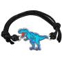 Fun Jewels Handmade T-Rex Dinosaur Charm Color Change Mood Bracelet For Boys Girls Dino Jewelry