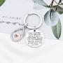 WSNANG Order of The Eastern Star Infinity Necklace OES Sorority Jewelry for BFF Sisterhood Friendship Gift You are Braver Stronger Smarter Than You Think Keychain