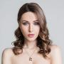 Buyless Fashion Girls And Women Cherry Jewelry Set Red Cherry Dangle Earrings Necklace And Bracelet