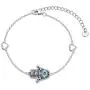 PEIMKO Greek Adjustable Protection Sterling Silver Evil Eye Hamsa Hand Bracelet, Blue Cubic Zirconia Link Bracelet for Women Ladies PEIMKO Greek Adjustable Protection Sterling Silver Evil Eye Hamsa Hand Bracelet, Blue Cubic Zirconia Link Bracelet for Women Ladies