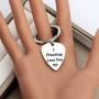 CENWA Anniversary Keychain I Plucking Love You Guitar Pick Keychain for Boyfriend or Husband Gift for Musician