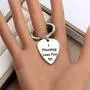 CENWA Anniversary Keychain I Plucking Love You Guitar Pick Keychain for Boyfriend or Husband Gift for Musician