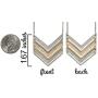 SPUNKYsoul New! Chevron Mid-Length Necklace Gold and Silver 2 Toned Collection