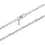 LeCalla Links Sterling Silver Italian Jewelry 3 MM PaperClip Link Chain Necklace for Teen Women and Men (16, 18, 20, 24 Inches)