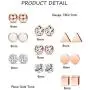 Hanpabum 9 Pairs Stainless Steel Ball Stud Earrings Barbell CZ Cartilage Helix Ear Piercing Jewelry Set for Men Women Hanpabum 9 Pairs Stainless Steel Ball Stud Earrings Barbell CZ Cartilage Helix Ear Piercing Jewelry Set for Men Women