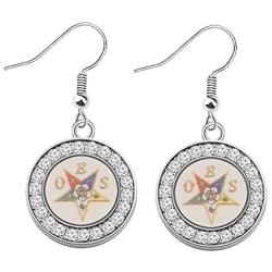 SEIRAA Order of The Eastern Star Sorority Gift OES Symbol Hook Earrings OES Charm Bracelet for Her