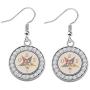 SEIRAA Order of The Eastern Star Sorority Gift OES Symbol Hook Earrings OES Charm Bracelet for Her