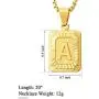 KissYan Initial Letter Pendant Necklace for Mens Womens, 18K Gold Plated Square Capital Monogram Necklace Alhpabets from A-Z Figaro Chain Necklace KissYan Initial Letter Pendant Necklace for Mens Womens, 18K Gold Plated Square Capital Monogram Necklace Alhpabets from A-Z Figaro Chain Necklace
