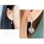 Crystalline Azuria White Zirconia Crystals Cube Set Pendant Necklace 18'' Dangle Earrings 18 ct White Gold Plated Crystalline Azuria White Zirconia Crystals Cube Set Pendant Necklace 18'' Dangle Earrings 18 ct White Gold Plated
