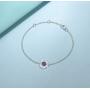 FANCIME Sterling Silver Evil Eye Necklace Evil Eye Bracelet Cubic Zirconia Simulated Diamond Pendant Necklace Yom Kippur Gifts Danity Fine Jewelry for Women Girls
