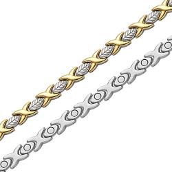 Titanium Magnetic Bracelets for Women Elegant Steel Magnet Bracelets Adjustable