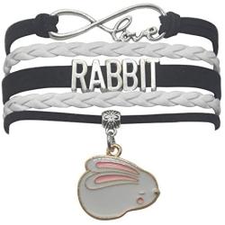 Rabbit Bunny Bracelet Jewelry - HCChanshi Infinity Love Rabbit Gifts Bunny Rabbit Jewelry Bracelet Gift For Women, Girls, Men, Boys, Rabbit Lover, Rabbit Themed Gifts