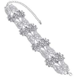 Holylove 4 Color Chunky Choker Shiny Bling Crystal Necklace for Women Jewelry Wedding Party Daily Accessories 1 Piece with Gift Box
