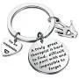 AKTAP Massage Therapy Gift Keychain A Truly Great Therapist is Hard to Find Massage Therapist Appreciation Gifts with Healing Hand Charm Therapy School Student Gift