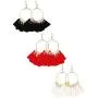 Gejoy Tassel Hoop Earrings Fan-shaped Drop Earrings Dangle Eardrop for Women Girls Party Bohemia Dress Accessory, 3 Pairs Gejoy Tassel Hoop Earrings Fan-shaped Drop Earrings Dangle Eardrop for Women Girls Party Bohemia Dress Accessory, 3 Pairs
