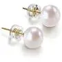 PAVOI 14K Gold AAA+ Handpicked White Freshwater Cultured Pearl Earrings Studs PAVOI 14K Gold AAA+ Handpicked White Freshwater Cultured Pearl Earrings Studs