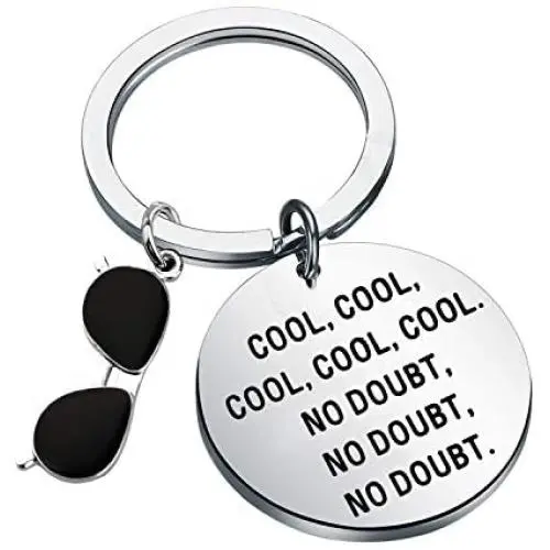 CENWA Brooklyn Nine Nine Inspired Jewelry Cool Cool Cool No Doubt Keychain CENWA Brooklyn Nine Nine Inspired Jewelry Cool Cool Cool No Doubt Keychain