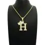 CBC Crown Rhinestone Studded Crown Initial Alphabet Letter Pendant Necklace 24'' Rope Chain Necklaces CBC Crown Rhinestone Studded Crown Initial Alphabet Letter Pendant Necklace 24'' Rope Chain Necklaces