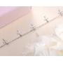 S925 Sterling Silver Jewelry Cross Adjustable Bracelet Link 7 to 9 inches
