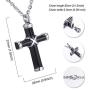 HooAMI Cremation Jewelry for Ashes Cross Urn Necklace Pendant Memorial Ash Jewelry