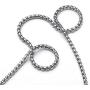 AmyRT Jewelry 3mm Titanium Steel Rolo Silver Chain Necklaces for Women Men 16 to 30 Inch
