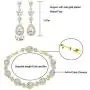 UDORA Zirconia Teardrop Earrings Bracelet Jewelry Sets Brides Bridesmaids Wedding Prom Party